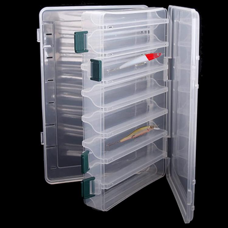 Large Capacity Double Layer Lure Storage Box Fish Hook String Hook Tool Box, Spec: 10-grids by bashfashion