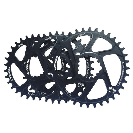 RACEWORK 7075-T6 For SRAM Mountain Bike Single Plate Round Bicycle Sprocket, Spec: 6mm 36T by RACEWORK