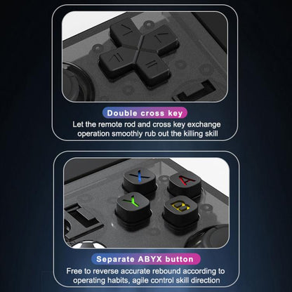 Portable Open Source GBA/FC Arcade Handheld Game Console, Size: 64G(Transparent Black) by bashfashion