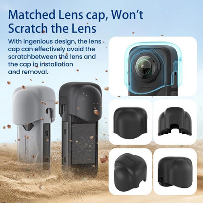 aMagisn Body Case For Insta360 X5 Action Camera Protective Accessories Gray by aMagisn