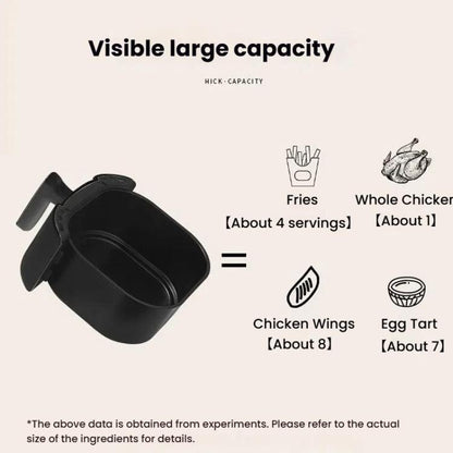 10L Large Capacity Air Fryer Multifunctional Electric Fryer French Fry Maker, EU Plug, Style: Dual-control Mechanical Visible by bashfashion