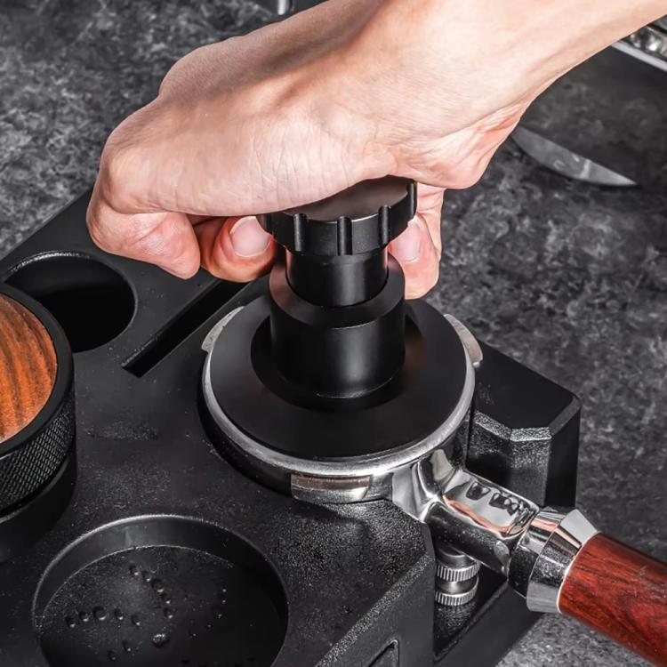 53mm Adjustable Impact Coffee Tamper with Threaded Base Spring-Loaded Espresso Tamper Tool by bashfashion